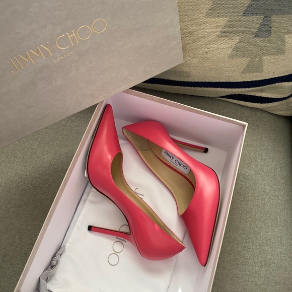 Jimmy Choo Love 100 bubble Pink NWT 35 - Picture 8 of 12